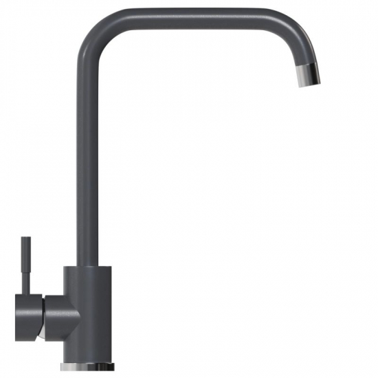 Смеситель для кухни MIXLINE ML-GS12 (342) из нержавеющей стали, графит