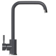 Смеситель для кухни MIXLINE ML-GS12 (342) из нержавеющей стали, графит