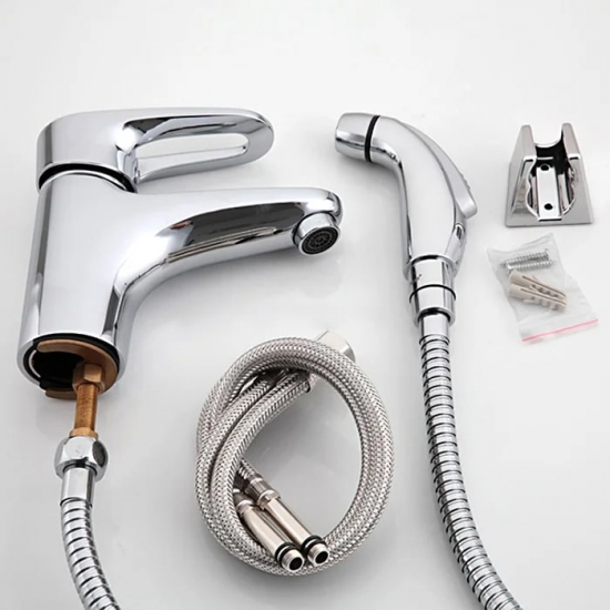 Смеситель для раковины FRAP H68 F1268 с гигиеническим душем Смеситель для раковины FRAP H68 F1268 с гигиеническим душем