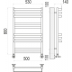 Полотенцесушитель водяной TERMINUS Линц П10 500х800