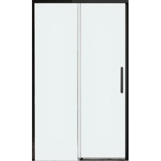 Душевая дверь в нишу VECONI Premium Trento PTD-40B 120x200 стекло прозрачное, профиль чёрный