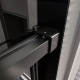 Душевая дверь в нишу VECONI Premium Trento PTD-40B 120x200 стекло прозрачное, профиль чёрный