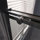 Душевая дверь в нишу VECONI Premium Trento PTD-40B 120x200 стекло прозрачное, профиль чёрный