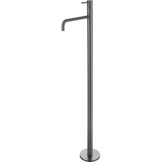 Напольный смеситель для раковины BOHEME Uno 107-GM оружейная сталь