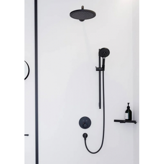 Лейка для душа HANSGROHE Raindance Select S 26530670 матовая чёрная