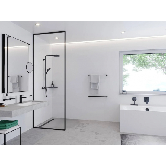 Лейка для душа HANSGROHE Raindance Select S 26530670 матовая чёрная