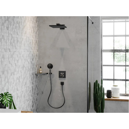 Лейка для душа HANSGROHE Raindance Select S 26530670 матовая чёрная