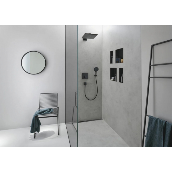 Лейка для душа HANSGROHE Raindance Select S 26530670 матовая чёрная