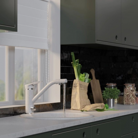 Смеситель для кухни MIXLINE ML-GS05 (328) с подключением к фильтру, бежевый