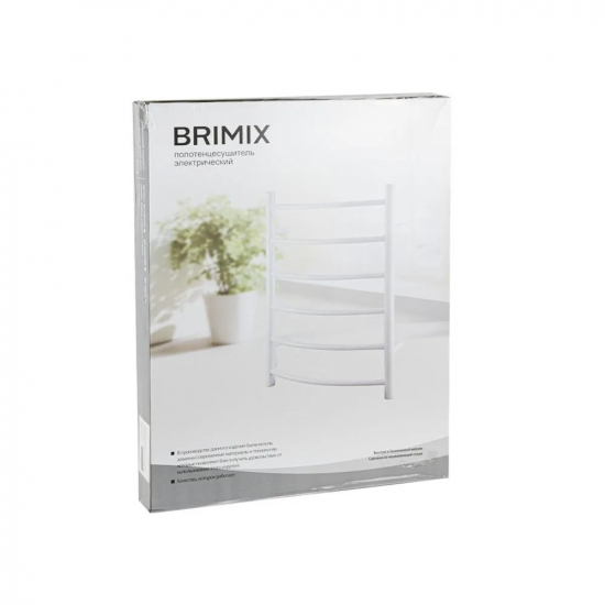 Полотенцесушитель электрический BRIMIX BK109A6 Классик премиум дуга 700x530x80 хром