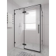 Душевой уголок VECONI Premium Alassio SP B 150x100 стекло прозрачное, профиль чёрный