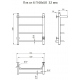 Полотенцесушитель электрический ТРУГОР Пэк 6 П 60х50 с выключателем, хром