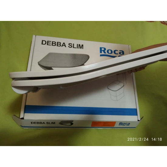 Сиденье для унитаза ROCA Debba 78019D2003 тонкое, с микролифтом, быстросъёмное