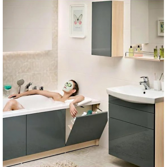 Акриловая ванна CERSANIT Smart L 170x80 см, с ножками