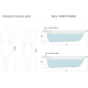 Акриловая ванна CERSANIT Smart L 170x80 см, с ножками