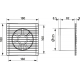 Вытяжной вентилятор ERA  Era E125SC D125 с обратным клапаном, антимоск. сеткой