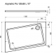 Душевой поддон RAVAK Asymetric Pro 120x90 L 10° литьевой мрамор, с сифоном 