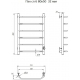 Полотенцесушитель электрический ТРУГОР Пэк 6 80х50 с выключателем, хром