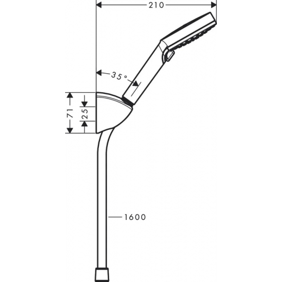 Душевой набор HANSGROHE Vernis Blend 26273000, хром