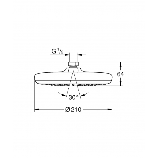 Верхний душ GROHE Tempesta 26408000