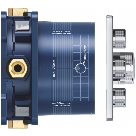 Термостатический смеситель встраиваемый GROHE Grohtherm SmartControl 29157LS0 С ВНУТРЕННЕЙ ЧАСТЬЮ
