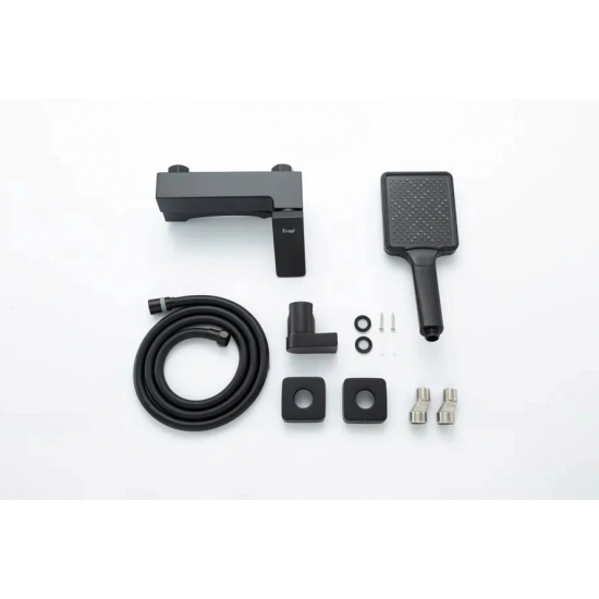 Смеситель для ванны FRAP H76 F3276-6 чёрный