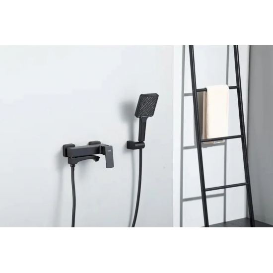 Смеситель для ванны FRAP H76 F3276-6 чёрный