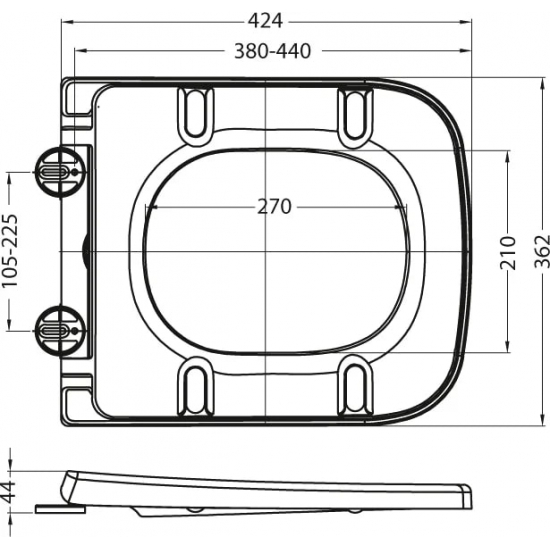 Унитаз подвесной BELBAGNO Alpina BB10100CHR безободковый, с микролифтом