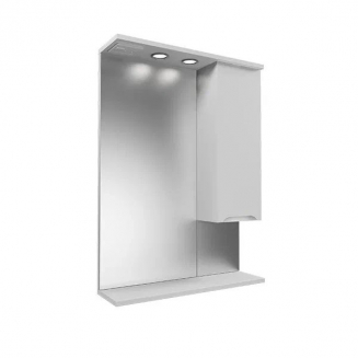 Зеркало-шкаф MIRSANT Soho 60 с подсветкой белый правый