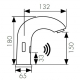 Смеситель для раковины бесконтактный (сенсорный) KAISER Sensor 38421