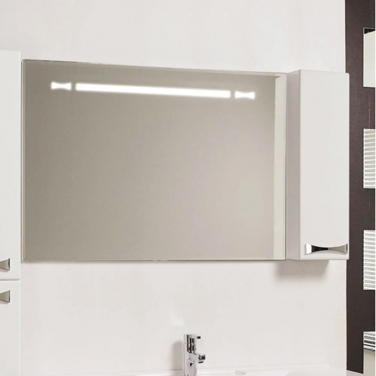 Зеркало-шкаф АКВАТОН Диор 120 R правый, с подсветкой и антизапотеванием