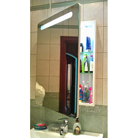 Зеркало-шкаф АКВАТОН Америна 60 L левое, с подсветкой