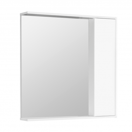 Зеркало-шкаф АКВАТОН Стоун 80 белый, с подсветкой
