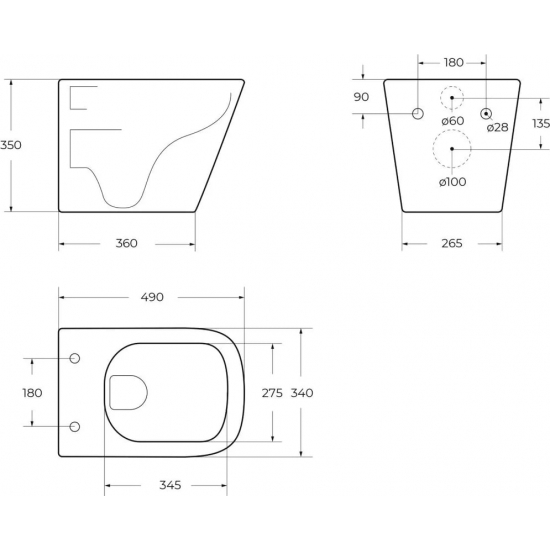 Унитаз подвесной BELBAGNO Ardente-R BB520CHR безободковый, крышка BB2322SC с микролифтом