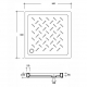 Душевой поддон RGW CR B 90x90 керамический, чёрный