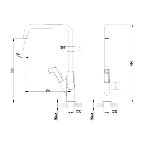 Смеситель для кухни LEMARK Soul LM6003C