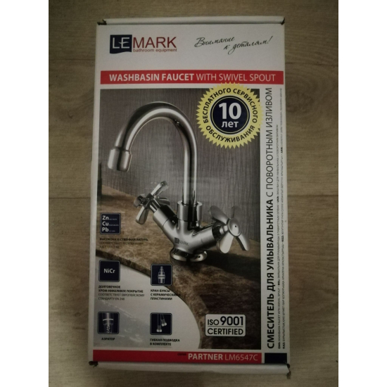 Смеситель для раковины LEMARK Partner LM6547C хром