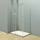 Душевой уголок VECONI Rovigo RV-070CH 150x90 стекло прозрачное, профиль хром