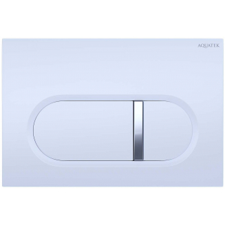 Кнопка для инсталляции AQUATEK KDI-0000042 (016A) белый глянец, клавиши прямоугольные