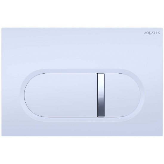 Кнопка для инсталляции AQUATEK KDI-0000042 (016A) белый глянец, клавиши прямоугольные