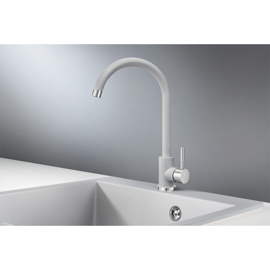 Смеситель для кухни GRANULA ST-4031 алюминиум