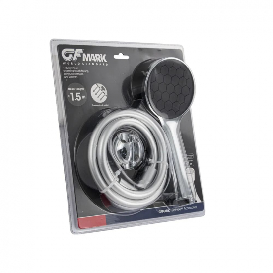 Душевой набор GFMARK 6003 хром, лейка, шланг, кронштейн