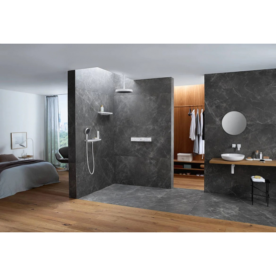 Лейка для душа HANSGROHE Rainfinity 130 26865700 EcoSmart, матовый белый