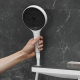 Лейка для душа HANSGROHE Rainfinity 130 26865700 EcoSmart, матовый белый