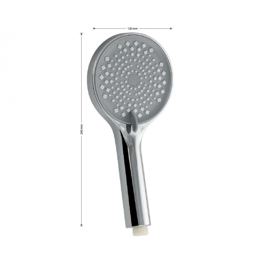 Лейка для душа GFMARK 6094 массажная, хром, 3 режима