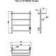 Полотенцесушитель электрический ТРУГОР Пэк 19 60х50 с выключателем, хром