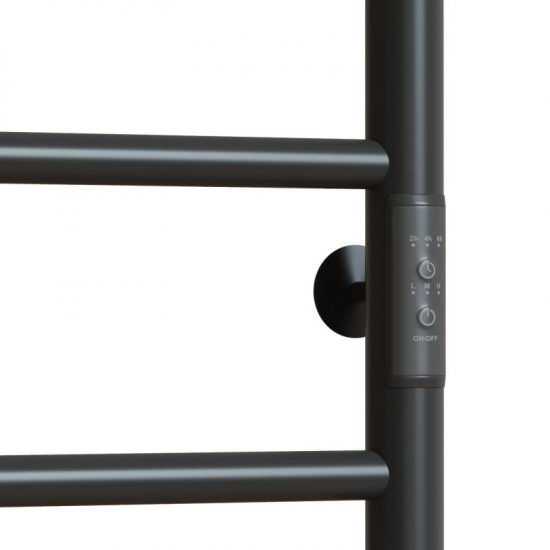 Полотенцесушитель электрический MIXLINE Vega 80x50 318 Вт, полка, графит