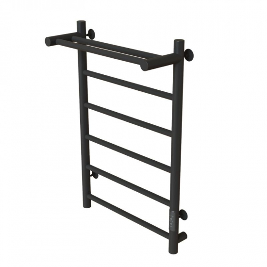 Полотенцесушитель электрический MIXLINE Vega 80x50 318 Вт, полка, графит