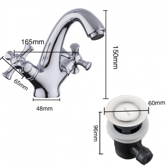 Смеситель для раковины GAPPO Pollmn G1042 хром Смеситель для раковины GAPPO Pollmn G1042 хром
