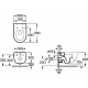 Унитаз подвесной ROCA Meridian 7346247000 с сиденьем микролифт 78012A200B